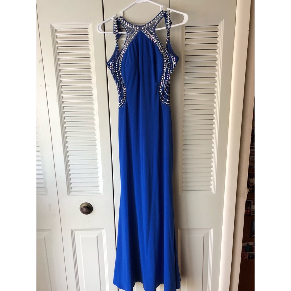 Blue prom dress
